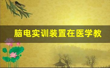 脑电实训装置在医学教育中的应用与发展